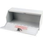 Helix - Armoire à médicaments sur ordonnance verrouillable – Construction en acier robuste – Blanc-Le client recevra 1 armoire à médicaments avec serrure, 2 clés, vis et chevilles pour le montage et une applique Croix-Rouge