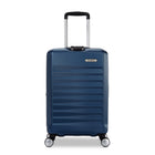 Samsonite Quest-X Spinner Carry-On Expandable - 21.5" - Blue Lagoon-Dual Spinner wheels make it easy to navigate narrow airplane aisles as well as over a variety of surfaces