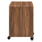Modway Transmit 73.5" Wood Desk and File Cabinet Set - Walnut White-8