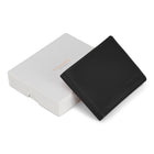 Champs Onyx Leather Zip Bi-Fold Wallet - Black-2 slot pockets