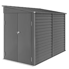 Outsunny - remise de rangement extérieure en acier - 4,6 pi x 9 pi-Sert d'abri pour outils de jardin, d'abri à vélos, d'abri pour générateur ou d'espace pour la tondeuse à gazon

