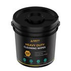 Gritt Commercial Heavy-Duty Large Multi-Surface Hand & Tool Wet Cleaning Wipes - 10" x 12" - 300 Wipes Per Bucket - 4 Pack-Removes Tough Stains: Cuts through grease, tar, ink, paint, permanent marker, adhesives, wax, food stains, and more.