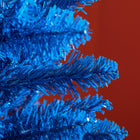 HOMCOM 7' Pencil Artificial Christmas Tree - Deep Blue-Colour: Deep Blue 