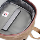 Hilroy Hockey Canada Crest Backpack - Brown-Embossed logo on leather patch sewn on front pocket