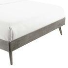 Modway Margo Wood Queen Platform Bed Frame - Grey-Rubberwood Legs