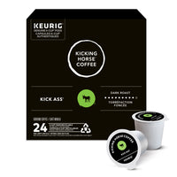 Kicking Horse Coffee K-Cup Coffee Pods - Kick Ass Dark Roast - 24 Pack-Roast: Dark, Body: Heavy, Acidity: Low