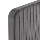 Modway Celine Channel Tufted Performance Velvet Twin Platform Bed - Grey-Wood Slat Support System