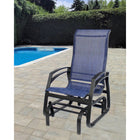 Dura Housewares - chaise à cadre en aluminium Kansas - bleu-Cadre en aluminium moderne et durable