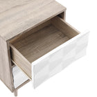Modway Vespera 2-Drawer Nightstand - Oak White-7