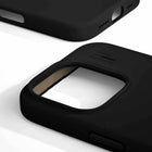 Ideal of Sweden - Coque en silicone avec MagSafe pour iPhone 16 Pro Max - Noire-Bords surélevés pour protéger l’appareil photo et l’écran