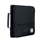 Hilroy 2" 3 Ring Utility Zipper Binder - Black/Grey-Full zipper closure helps keep papers and supplies secure during transport