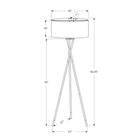 Monarch Specialties 62" H Floor Lamp - Black Metal / Ivory Cream Shade-Made with high quality materials, this lighting fixture includes a 2 year limited warranty against any defects for your satisfaction