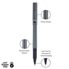 uni-ball Deluxe Rollerball Pens - 0.5mm - Black - 12 Pack-0.5mm Micro Point