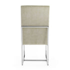 Manhattan Comfort Element 19.68" Modern Velvet Upholstered Dining Chair - Champagne - Set of 2-26.26" L x 23" W x 41.54" H