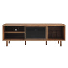 Modway Kurtis 67" TV and Vinyl Record Stand - Walnut-Weight Capacity: 200 lb