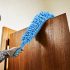Gritt Commercial 22" Flexible Wand Duster with Microfiber and Chenille Sleeve - 3 Pack-Head bends in any shape to dust ceiling fans and more