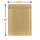 Vangoddy #7 Honeycomb Padded Self-Sealing Mailers - 14.25" W x 20" L - Brown - 50 Pack-Inner Dimension: 19" L x 14" W 