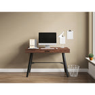 Whalen James 48"W Writing Desk - Brown/Black-Assembly required