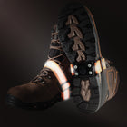 Impacto Midcleat SCB Non-Sparking Versatile Design Brass Smaller Ice Cleats - One Size - Black with Orange Straps - 1 Pair-Adjustable and replaceable smaller brass cleats to prevent digging cleats in smaller holes