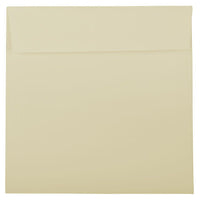 JAM Paper Square Strathmore Invitation Envelopes - 8.5" x 8.5" - Ivory Wove - 25 Pack (191284)-Strathmore Ivory Wove Square Envelopes