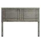 Modway Archie Wood Full Headboard - Grey-Assembly Required