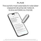 Plaud Notepin Voice Recorder - Lunar Silver-Multimodal input