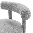 Modway Toulouse Boucle Fabric Dining Chair - Light Grey-9