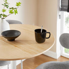 Modway Lippa 28" Round Wood Bar Table - White Natural-Seats 2