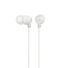 Sony MDREX15LPW Fashion Colour Ex Series Earbuds, White-Comfortable fit: Hybrid silicone earbuds provide long lasting comfort; small, medium and large earbuds are included to fine tune your fitment