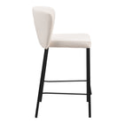 Zuo Linz Counter Stool - Cream - Set of 2-3 year limited warranty