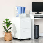 Vinsetto Adjustable Partition Filing Cabinet - White-A removable partition to keep the files in place and can also be adjusted to classify files
