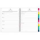 Emily Ley Simplified 2026-27 Navy Floral Teacher Weekly/Monthly Planner - 11" x 9" - English-Page size: 11" H x 8-3/8" W