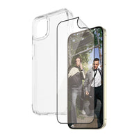 PanzerGlass Bundle with HardCase & Matrix Glass for iPhone 15 Plus - Clear-This bundle includes a matrix screen protector & case