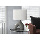 Monarch Specialties - Luminaire - 25 po H Lampe De Table - Pots En Chrome - Abat-Jour Ivoire / Crème - Contemporain - Moderne-Interrupteur rotatif pratique qui fonctionne avec une ampoule de 100 W (non incluse) pour éclairer instantanément un salon, un bureau ou une chambre à coucher