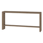 Hudson&Canal Osman 64"W Console Table - Antiqued Grey Oak-Tabletop features a weight capacity of 55 lbs, lower shelf can hold 35 lbs