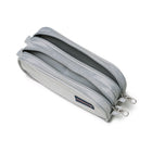 Jansport Large Accessory Pouch - 1.3 L - Grounded Grey-Two compartment accessory pouch is perfect to carry pens and pencils on one side and power cords on the other
