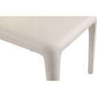 Manhattan Comfort Conrad 20.47" Mid-Century Modern Faux Leather Upholstered Dining Chairs - Cream - Set of 2-21.26" L x 23" W x 30.71" H