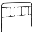 Modway Sage Metal Full Headboard - Black-Metal Full Headboard