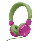 Limited Too Girls' Colourburst Foldable Headphones with Mic - Green-Wired headset