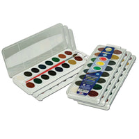 Prang Semi-Moist Washable Water Colour Set - 16 Colours - 6 Sets-Ideal for children and professionals