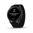 Garmin - Montre connectée Approach S50 - Lunette en aluminium ardoise et bracelet en nylon ComfortFit noir-PLANIFIEZ VOTRE TIR - Obtenez de la distance jusqu'à l'avant, au milieu et à l'arrière du green. De plus, parcourez les bunkers, les obstacles d'eau et les layups, et utilisez la fonction PinPointer pour voir la direction de la goupille.
