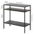 Hudson&Canal Ricardo 24"W Rectangular Side Table - Blackened Bronze-8