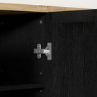 HOMCOM Modern 47.2" L Buffet Cabinet with Storage - Black-Anti-tipping design helps prevent it from tipping over