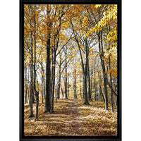 Autumn Leaves - Framed Canvas - 22" x 31"-High-quality art print professionally matted and framed