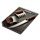 Tramontina BBQ Cutting Board Set with Shredder Claws and Carving Knife - 4 Piece Set-Made of polypropylene with rubber feet