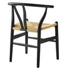 Modway Amish 29" Wood Dining Chair - Black-Arrives Fully Assembled