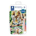 Staedtler Colour Pencils - Assorted - 12 Pack-Ergonomic triangular shape for comfortable colouring