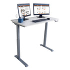 Victor Height Adjustable Full Electric Standing Desk - 4' Wide - White-Desktop has a maximum weight limit of 110 lbs.