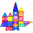 Picasso Tiles Magnetic Tiles - Set of 33-Creativity beyond imagination: Magnet Building Tiles Clear 3D color Magnetic Building Blocks Playboards for preschool, pretend play and more. Easy to construct and easy to put away for storage.