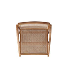 Manhattan Comfort Lambinet 20.87" Industry Chic Dining Folding Chair - Nature - Set of 4-30 Day Limited Manufacturer's Warranty